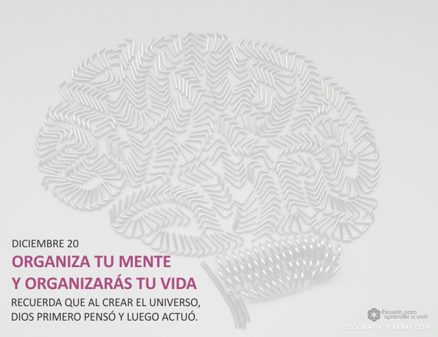 Organiza tu mente y organizarás tu vida